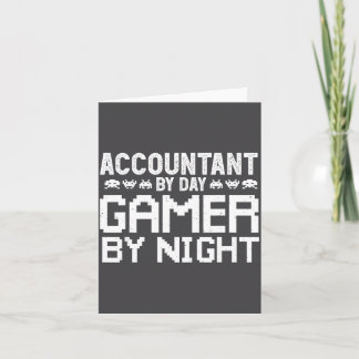 Gaming Accountant By Day Humor For Accounting Game カード