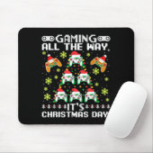 Gaming All The Way Its Christmas Day Video Gamer C マウスパッド (マウス)