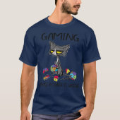 Gaming Because Murder Is Wrong Funny Cats Lovers Tシャツ (正面)