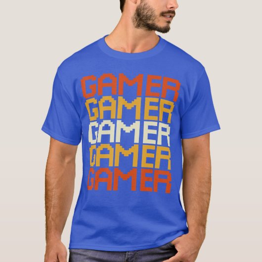 Gaming Controller Computer Sport Gamer Gift Retro  Tシャツ (正面)
