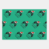 Gaming controller for gamer custom Christmas gift ラッピングペーパーシート (正面)