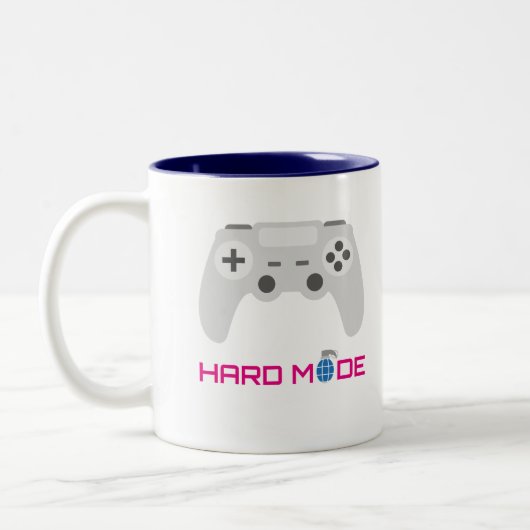 Gaming Controller Hard Mode ツートーンマグカップ (左)