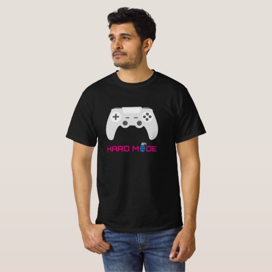 Gaming Controller Hard Mode Tシャツ (正面フル)