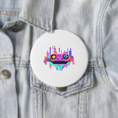 Gaming controller pixelated badge rond 10cm 缶バッジ (インサイチュ)