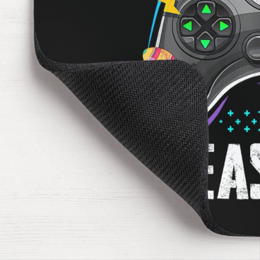 Gaming Controller With Bunny Ears Funny Easter Vid マウスパッド (コーナー)