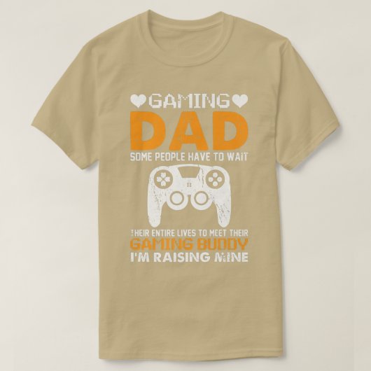 Gaming Dad Console Gamer Video Game Player Fathers Tシャツ (デザイン正面)