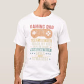 Gaming Dad Father Kids Father s Tシャツ (正面)
