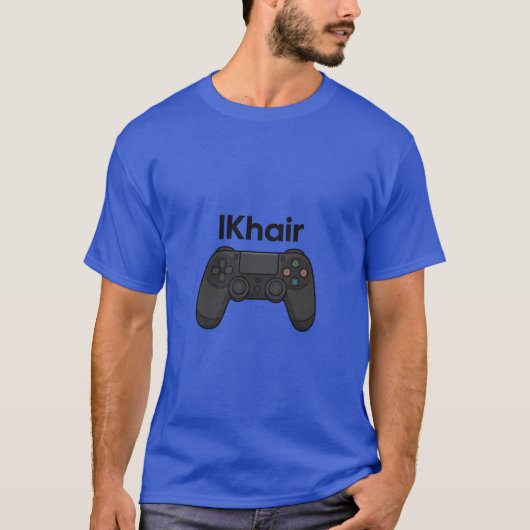 Gaming DualShock Controller Illustration boy frien Tシャツ (正面)