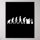 Gaming Evolution Funny Retro Video Game Gamer Nerd ポスター (正面)