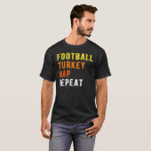 Gaming Football Turkey Nap Repeat Pumpkin Men Than Tシャツ (正面フル)