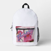 Gaming for Girls Backpackカスタマイズ可能な名前 プリントバックパック (正面)