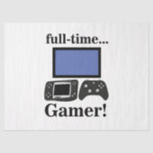 Gaming Gamer Funny Birthday 薄葉紙 (正面)