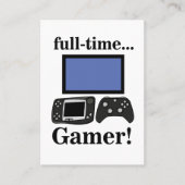 Gaming Gamer Funny Video Gamer 名刺 (正面)