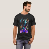 Gaming Great Dane Dog Player Animal Video Gamer  M Tシャツ (正面フル)