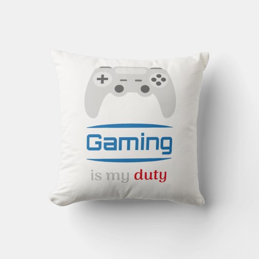Gaming Is My Duty Gamer Controller クッション (正面)
