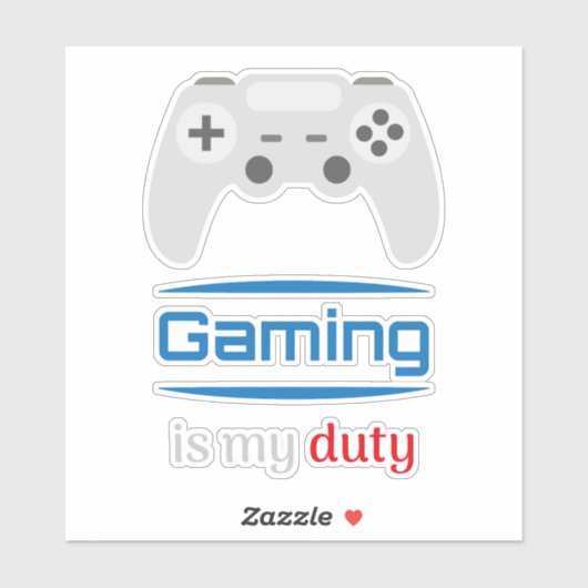 Gaming Is My Duty Gamer Controller シール (シート)