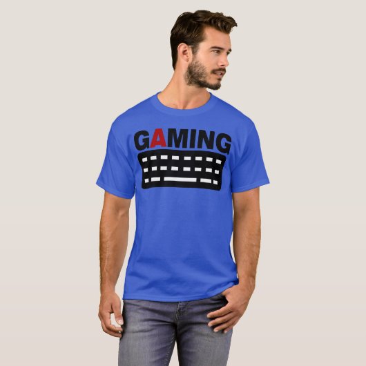 gaming keyboard pc gamer boy friend tシャツ (正面フル)