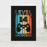 Gaming Level 14 Unlocked 14th Birthday Gift Gamer カード<br><div class="desc">Funny Level 14 Unlocked 14th Birthday Gift for Gamer and Gaming Enthusiast. Present for men women boys or girl kids and children who love to game & playing games. Retro Vintage Controller Bday design.</div>