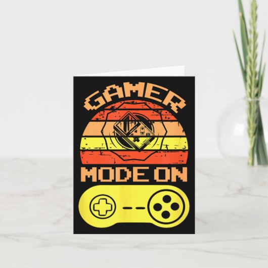 Gaming Mode On Funny Game Quotes Gift For Players カード (正面)