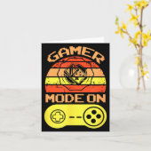 Gaming Mode On Funny Game Quotes Gift For Players カード (黄色い花)