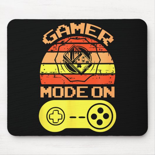 Gaming Mode On Funny Game Quotes Gift For Players マウスパッド (正面)