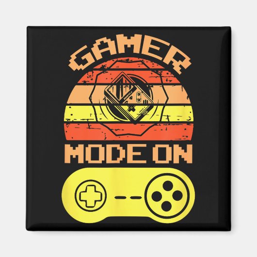 Gaming Mode On Funny Game Quotes Gift For Players  マグネット (正面)