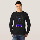Gaming Newfoundland Dog Player Animal Video Gamer  Tシャツ (正面フル)