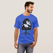 Gaming Panda Funny Gamer Video Games Tシャツ (正面フル)