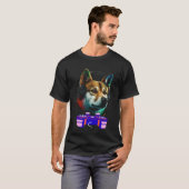 Gaming Shiba Inu Dog Player Animal Video Gamer Me Tシャツ (正面フル)