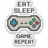 Gaming Stickers Pack – Pixel Art Video Game シール (正面)