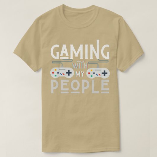 Gaming With My People Gamer Video Game Men B Tシャツ (デザイン正面)