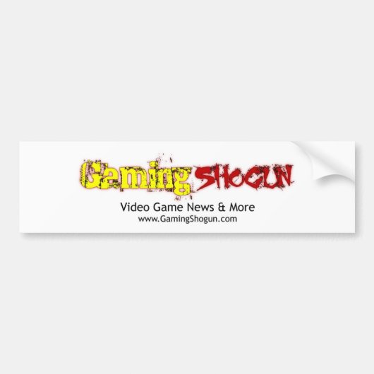 gamingshogunのステッカー バンパーステッカー (正面)