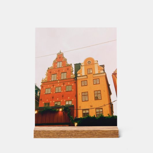 Gamla Stan, Old Town, Stockholm - Sweden アクリルサイン (正面)