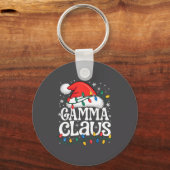 Gamma Claus Funny Xmas Christmas Grandma Holiday S キーホルダー (正面)