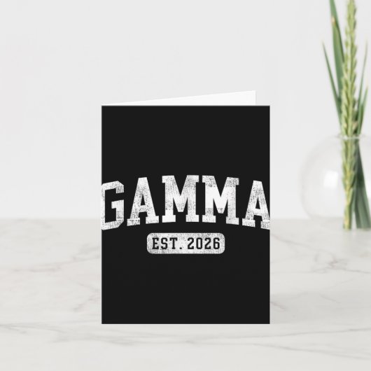 Gamma Est 2026 が Gamma に昇格のお知らせ カード (正面)