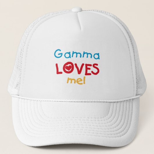 Gamma Loves Me Tシャツとギフト キャップ (正面)