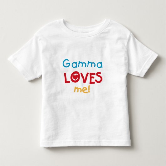 Gamma Loves Me Tシャツとギフト トドラーTシャツ (正面)