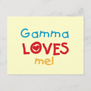 Gamma Loves Me Tシャツとギフト ポストカード