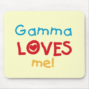Gamma Loves Me Tシャツとギフト マウスパッド