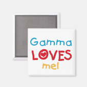 Gamma Loves Me Tシャツとギフト マグネット (正面/裏面)