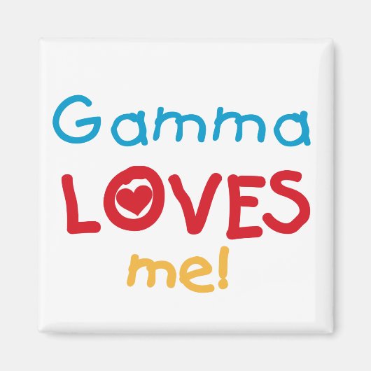 Gamma Loves Me Tシャツとギフト マグネット (正面)