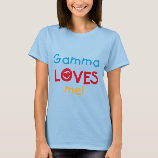 Gamma Loves Me Tシャツとギフト Tシャツ (正面)