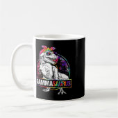 Gammasaurus Dinosaur Gamma Saurus Family Matching  コーヒーマグカップ (左)