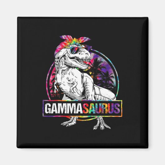 Gammasaurus Dinosaur Gamma Saurus Family Matching  マグネット (正面)