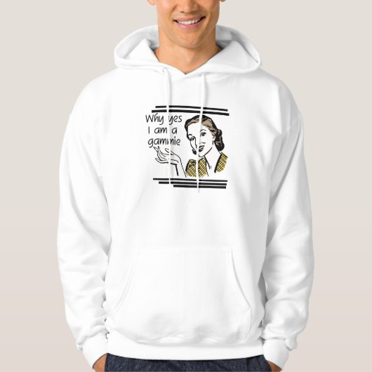 GammieのレトロのTシャツおよびギフト パーカ (正面)