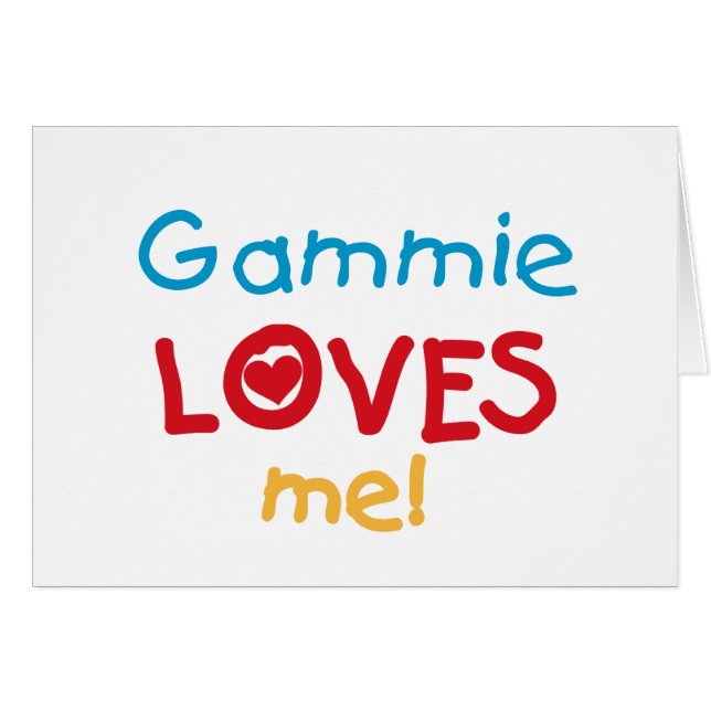 Gammie Loves Me Tシャツとギフト (正面横)