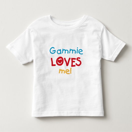 Gammie Loves Me Tシャツとギフト トドラーTシャツ (正面)