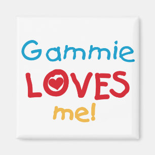 Gammie Loves Me Tシャツとギフト マグネット