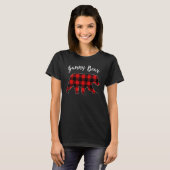 Gammy Bear Buffalo Plaid Matching Family Group Chr Tシャツ (正面フル)