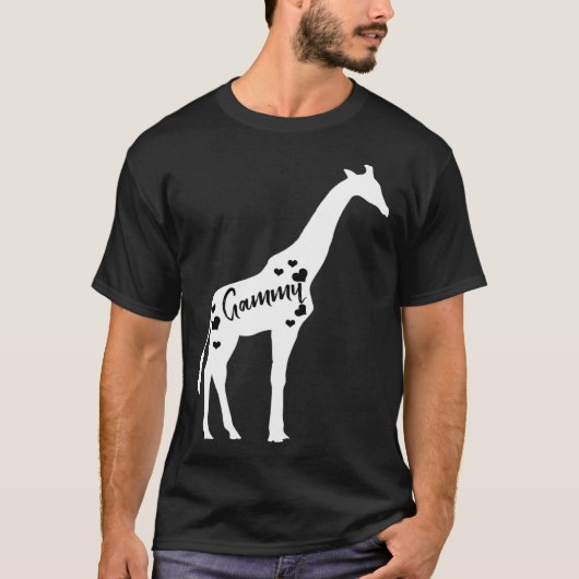 Gammy Giraffe Grandparents Day Safari Zoo  Grandmo Tシャツ (正面)